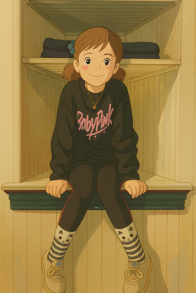 A Ghibli styled rendering of my daugher Grace